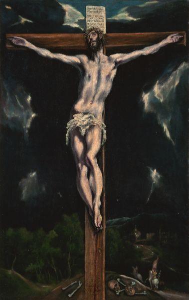 GRECO, El Christ on the Cross oil painting image